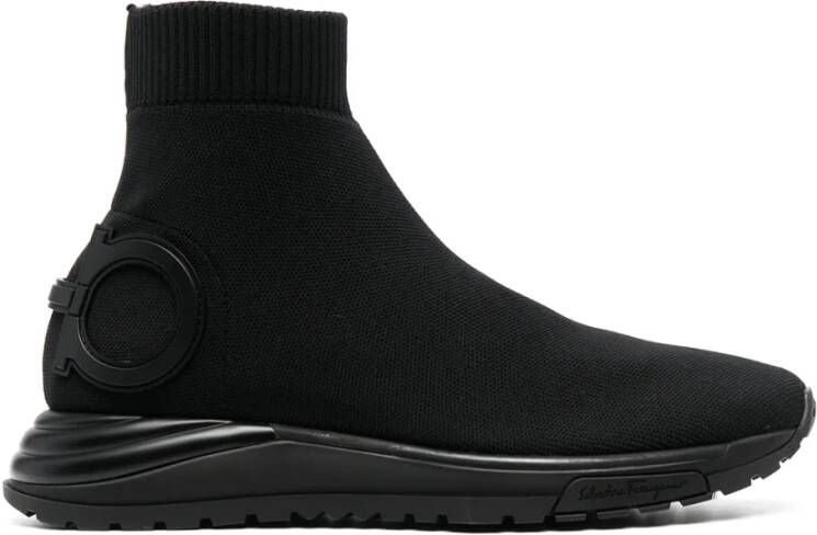 Ferragamo Gancini Stretch-Knit Sneakers
