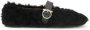 Ferragamo Gancini-verfraaide ballerina's met shearling voering - Thumbnail 1