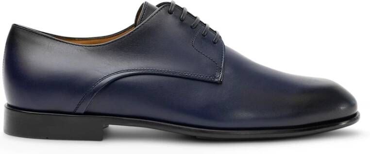 Ferragamo Gepolijste Leren Derby Schoenen