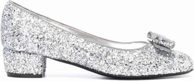 Ferragamo Glitter-Detail Pumps