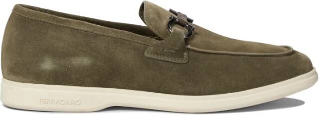 Ferragamo Groene Loafer Schoenen voor Mannen