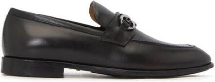 Ferragamo Italiaanse leren loafers met logo-hardware