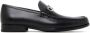 Ferragamo Italiaanse leren loafers met zilveren hardware - Thumbnail 1