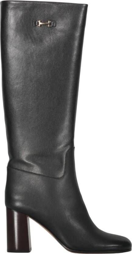 Ferragamo Kalfsleren Ronde Neus Laarzen