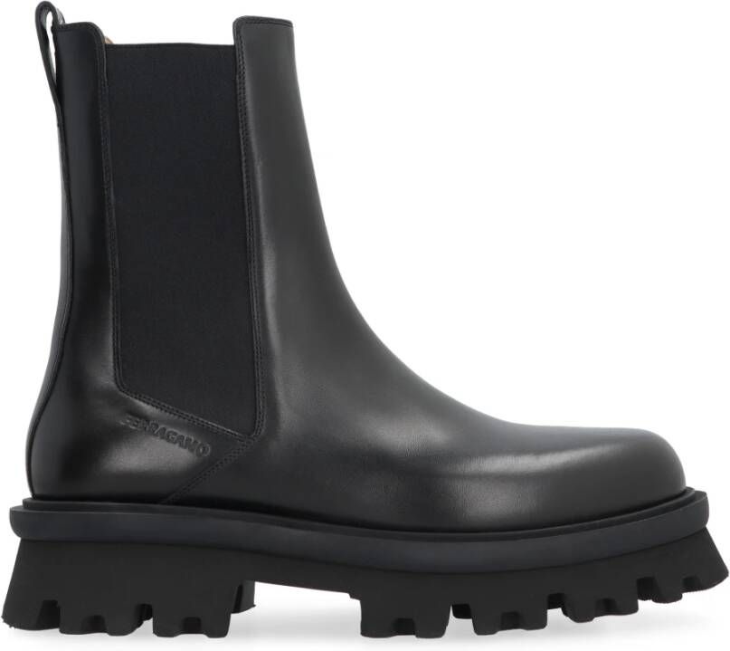 Ferragamo Klassieke leren Chelsea boots
