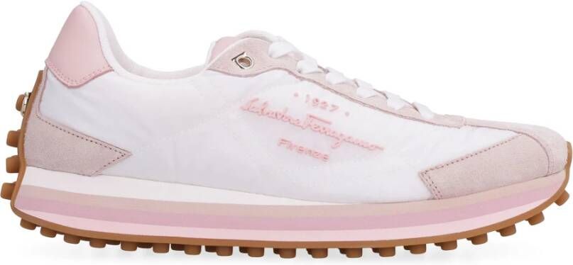 Ferragamo Kleur Blok Lage Sneakers