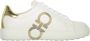Ferragamo Lage leren sneakers met contrasterende hiel - Thumbnail 1