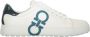 Ferragamo Lage leren sneakers met contrasterende hiel - Thumbnail 1