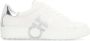 Ferragamo Lage leren sneakers met contrasterende hiel - Thumbnail 1
