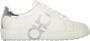 Ferragamo Lage leren sneakers met contrasterende hiel - Thumbnail 1