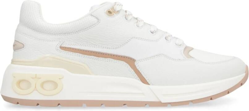 Ferragamo Lage sneakers met leren details