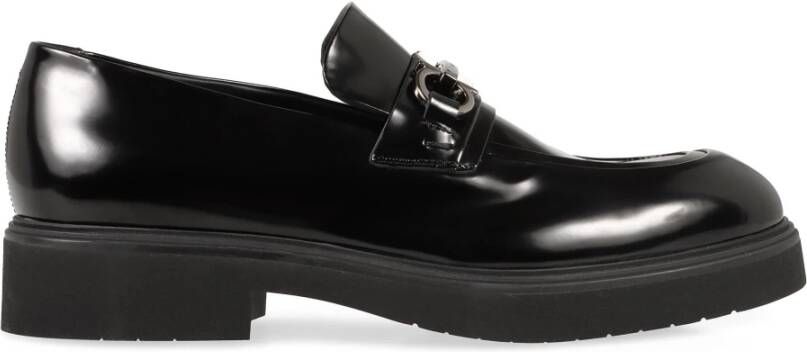 Ferragamo Leren Loafers met Metalen Paardenbit Detail