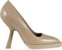 Ferragamo Leren pumps met puntneus en gevormde hak - Thumbnail 1