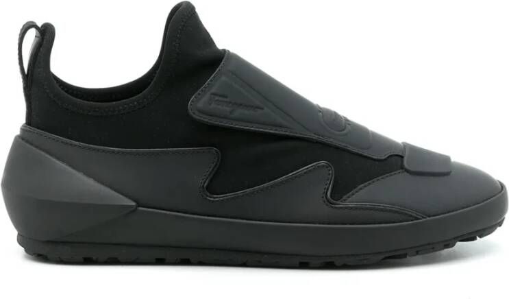 Ferragamo Leren Sneakers in Sokstijl