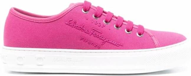 Ferragamo Logo-Embossed Low-Top Sneakers
