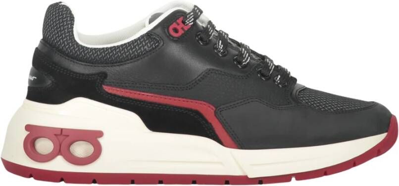 Ferragamo Low-top Sneakers met Leren Details