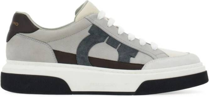 Ferragamo Multicolor Suède Sneaker