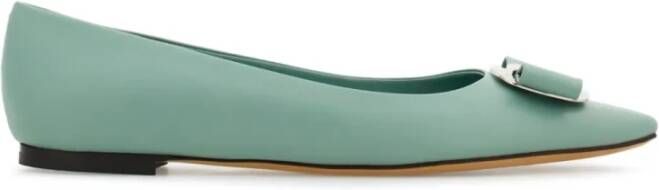 Ferragamo Nieuwe Vara-Bow Lamsleren Ballerina Schoenen