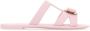 Ferragamo Pastelroze Rubber Lilou Slippers - Thumbnail 1