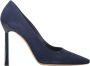 Ferragamo Puntige Neus Suède Pumps - Thumbnail 1