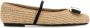 Ferragamo Raffia Zina Ballerina`s - Thumbnail 1