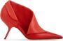 Ferragamo Red Flame Slip-On Stiletto Hakken - Thumbnail 1