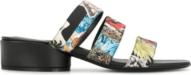 Ferragamo Sandalen met bloe print