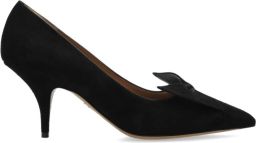 Ferragamo Zwarte Pumps met Leren Strik