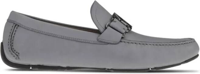 Ferragamo SF-buckle Round-Toe Loafers