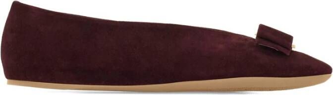 Ferragamo Slip-On Ballerina`s met Ronde Neus