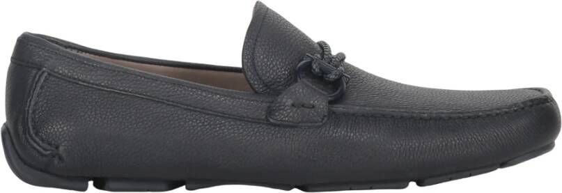 Ferragamo Stijlvolle leren loafers met Gancini-detail
