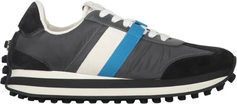 Ferragamo Stijlvolle Low-top Sneakers met Suède Inzetstukken