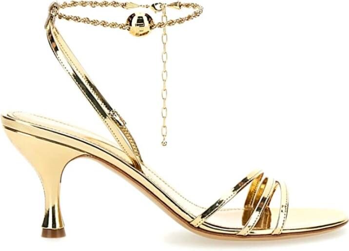 Salvatore Ferragamo Grijze Sandalen Denise 70 Yellow Dames