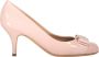 Ferragamo Strik Front Patent Leren Pumps - Thumbnail 1