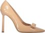 Ferragamo Strik Puntige Neus Leren Pumps - Thumbnail 1