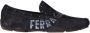 Ferragamo Suède Detail Leren Loafers - Thumbnail 1