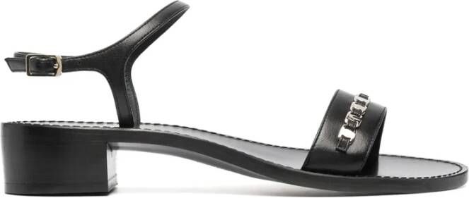 Ferragamo Tiny Vara Bow Appliqué Trim Sandalen