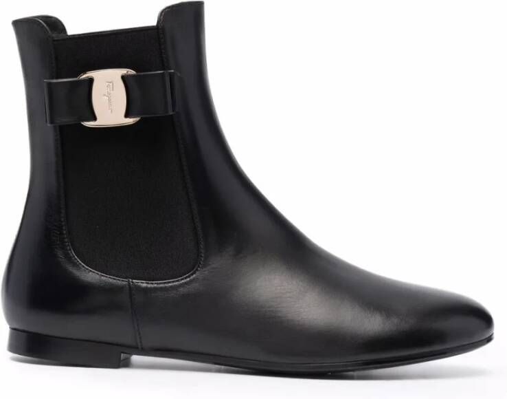 Ferragamo Vara Bow Chelsea Boots