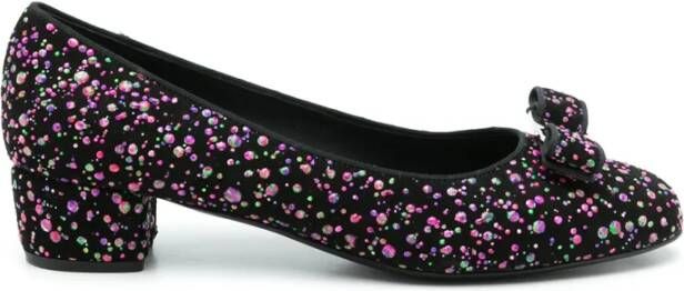 Ferragamo Vara Pailletten Pumps