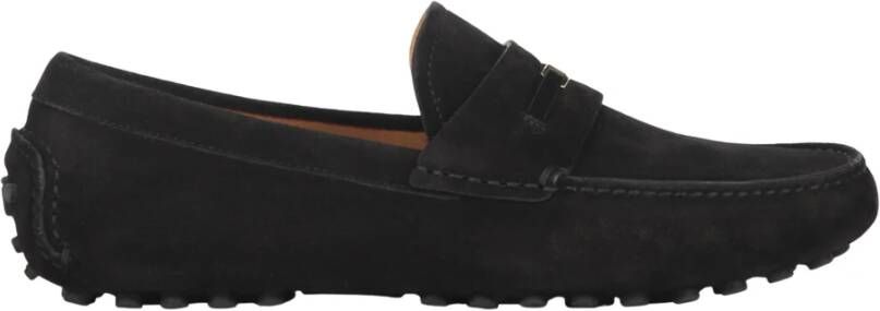 Ferragamo Vierkante Neus Leren Loafers met Rubberen Studs
