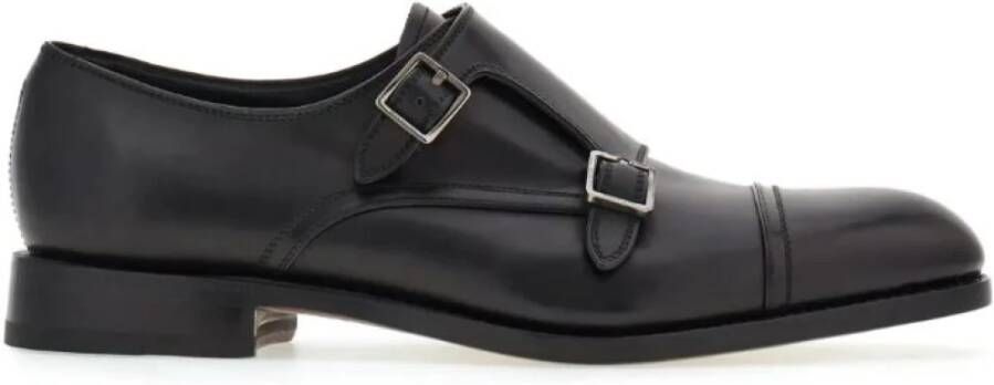 Ferragamo Zwarte Double Monkstrap Loafers