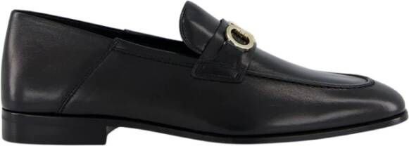 Ferragamo Zwarte Lam Slip-On Loafer