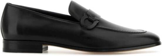Ferragamo Zwarte leren Bonny loafers
