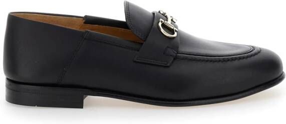 Salvatore Ferragamo Elegante Zwarte Mocassino Schoenen Black Dames