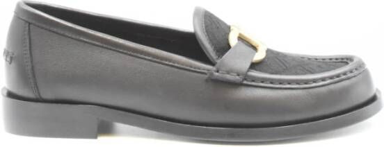 Ferragamo Zwarte leren mocassins gemaakt in Italië