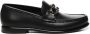 Ferragamo Zwarte Leren Platte Schoenen A del Teen - Thumbnail 1