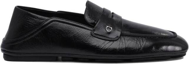 Ferragamo Zwarte Loafer Schoenen Elegante Stijl