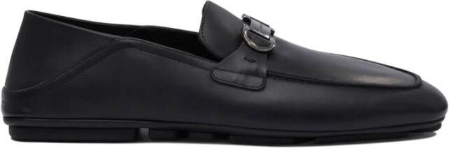 Ferragamo Zwarte Loafer Schoenen Klassieke Stijl