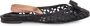 Ferragamo Zwarte Macramé Ballet Flat Slingback Sandalen - Thumbnail 2