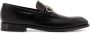 Salvatore Ferragamo Mocassins van geborsteld leer met Gancini detail Black Heren - Thumbnail 1